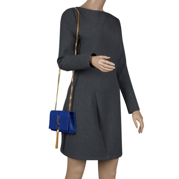 Saint Laurent Kate Small Shoulder Bag in Blue