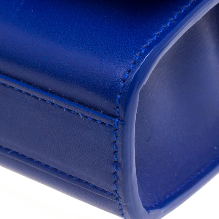 Pre Owned Saint Laurent Paris Blue Leather Small Kate Tassel Crossbody Bag