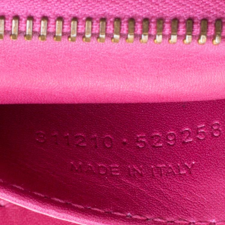 Pre Owned Saint Laurent Paris Hot Pink Leather Small Cabas Chyc Tote