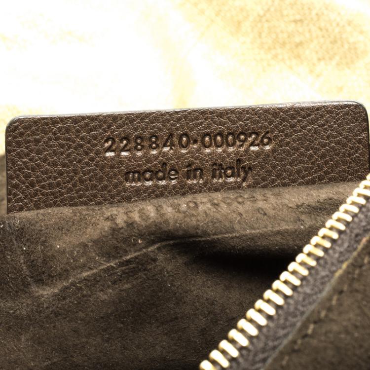 Pre Owned Saint Laurent Paris Beige Coated Canvas Roady Hobo