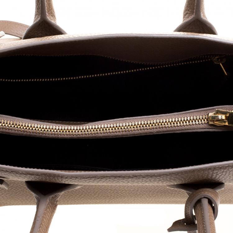 Pre Owned Saint Laurent Peanut Brown Leather Small Classic Sac De Jour Tote