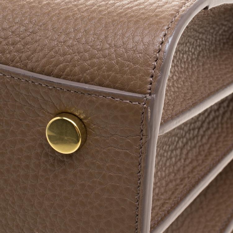 Pre Owned Saint Laurent Peanut Brown Leather Small Classic Sac De Jour Tote