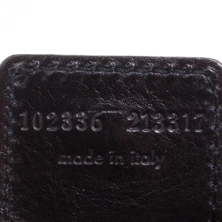 Pre Owned Saint Laurent Black Leather Mombasa Shoulder Bag
