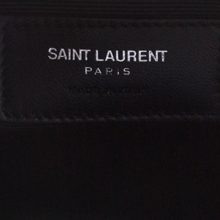 Pre Owned Saint Laurent Black Leather Large Sac De Jour Tote