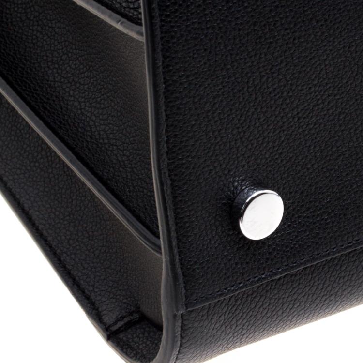 Pre Owned Saint Laurent Black Leather Large Sac De Jour Tote