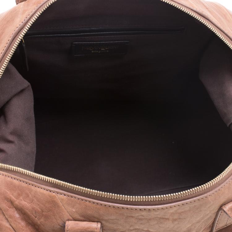 Pre Owned Saint Laurent Brown Leather Medium Easy Y Bag