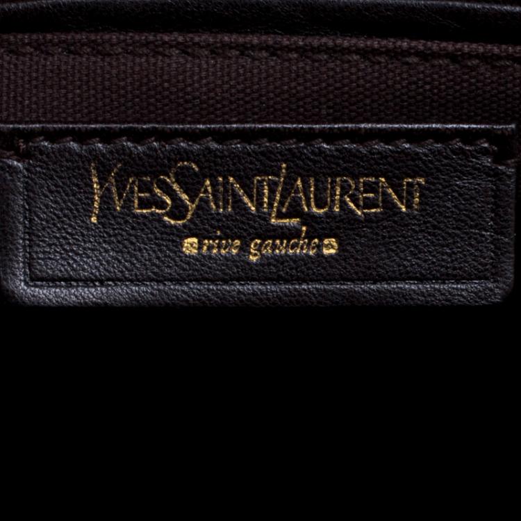 Pre Owned Saint Laurent Brown Leather Medium Easy Y Bag