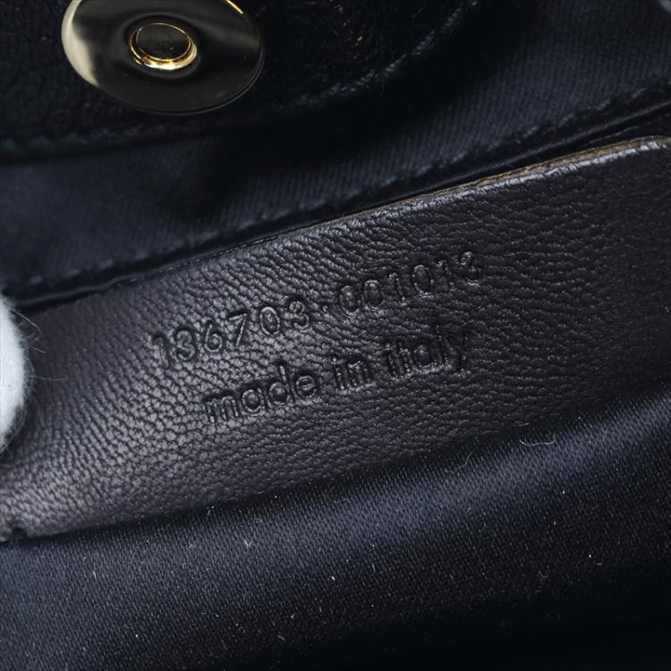 Pre Owned Saint Laurent Paris Black Leather/Suede Tassel Hobo