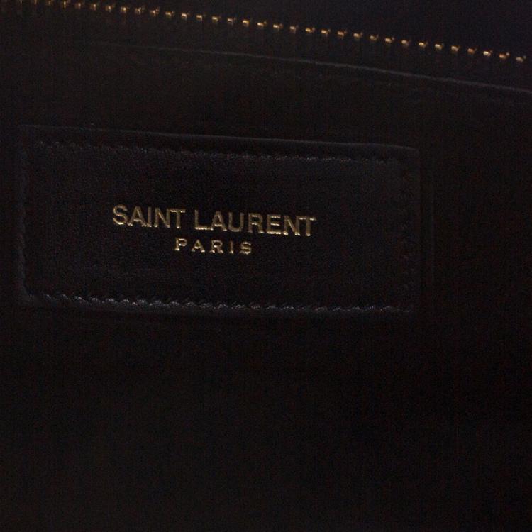 Pre Owned Saint Laurent Black Leather Large Classic Sac De Jour Tote