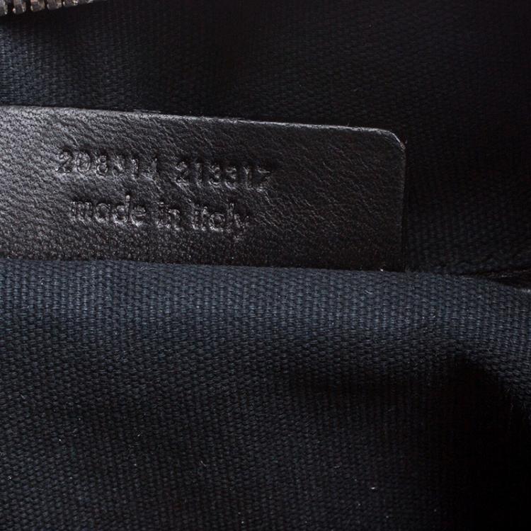 Pre Owned Saint Laurent Grey Stingray Embossed Leather Medium Easy Y Bag
