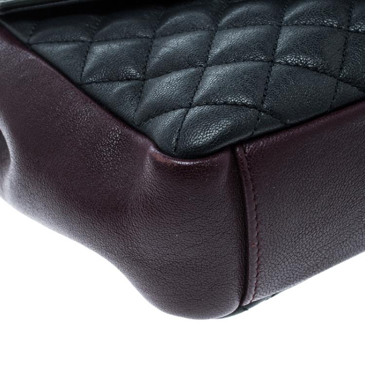 Pre Owned Saint Laurent Multicolor Matelasse Leather Envelope Shoulder Bag