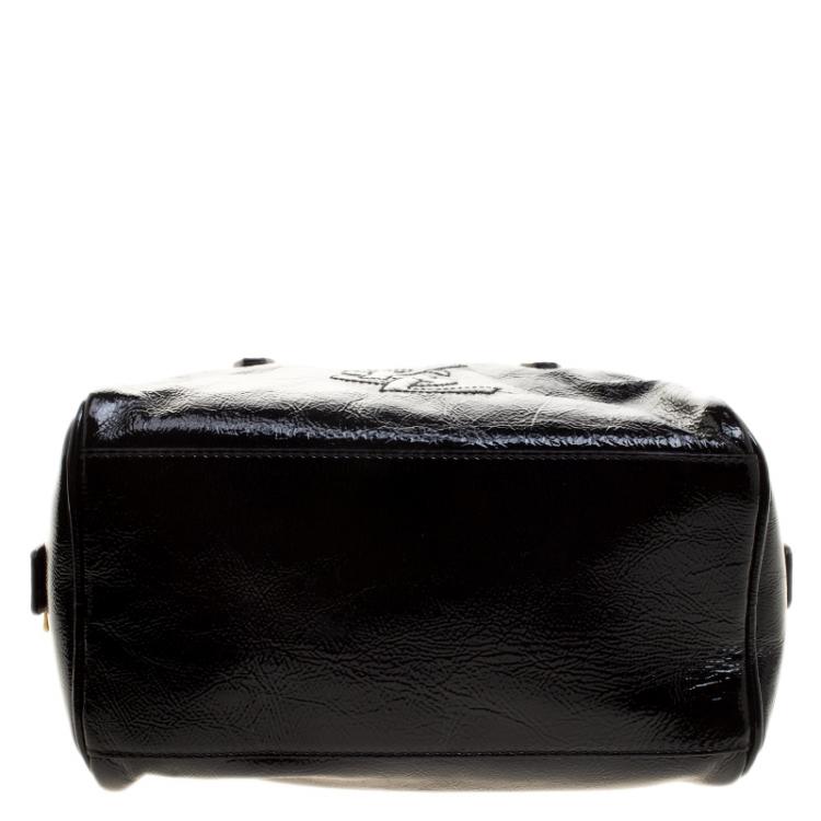 Pre Owned Saint Laurent Black Patent Leather Satchel