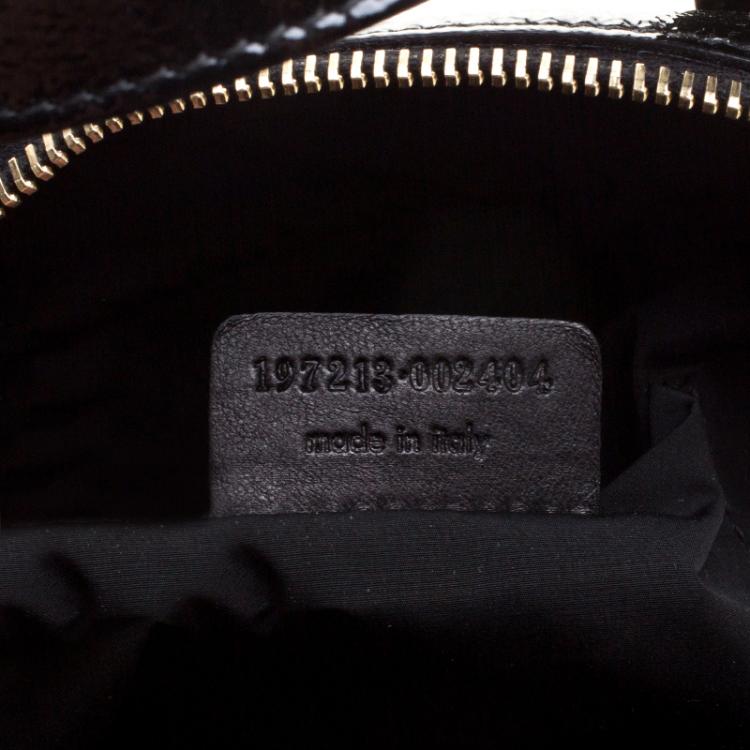 Pre Owned Saint Laurent Black Patent Leather Satchel