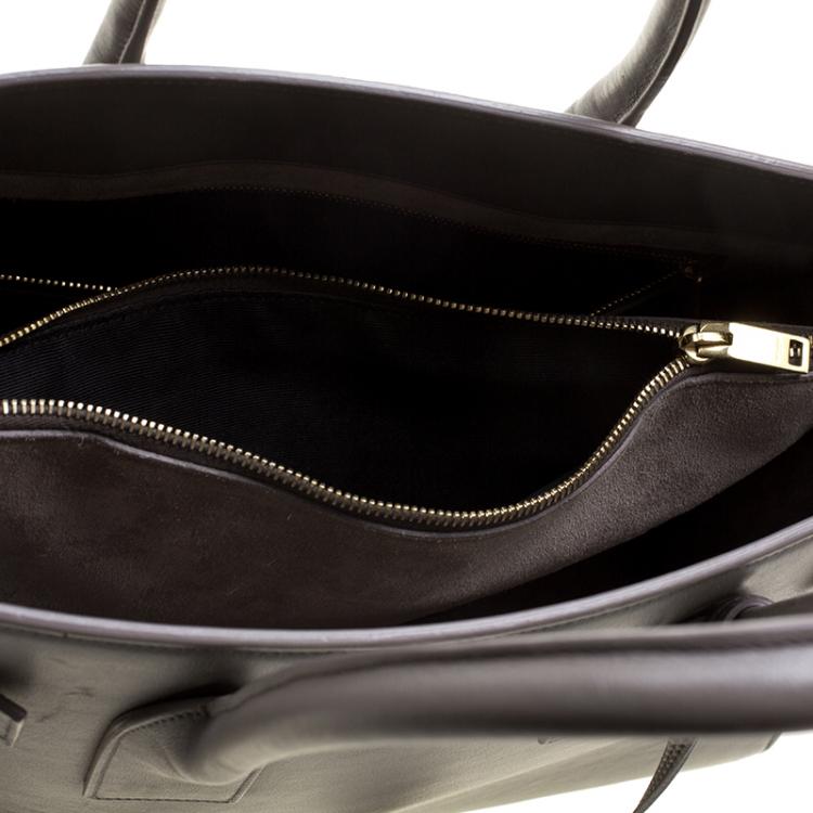 Pre Owned Saint Laurent Paris Grey Leather Large Sac De Jour Tote