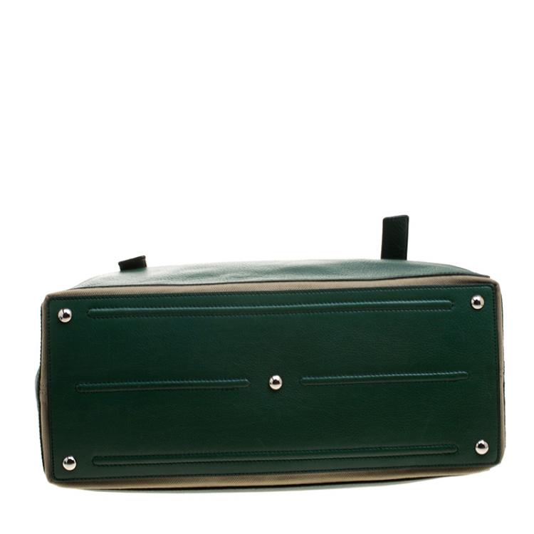 مملوكة مسبقًا Saint Laurent Green Leather Muse Two Satchel