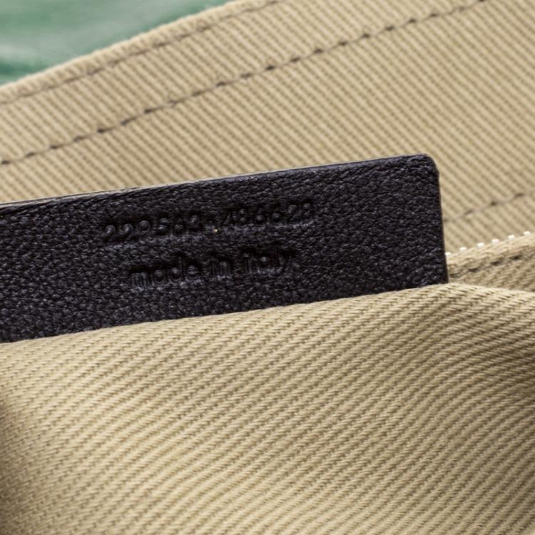 مملوكة مسبقًا Saint Laurent Green Leather Muse Two Satchel