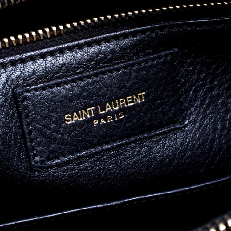 Pre Owned Saint Laurent Black Suede Small Classic Sac De Jour Tote