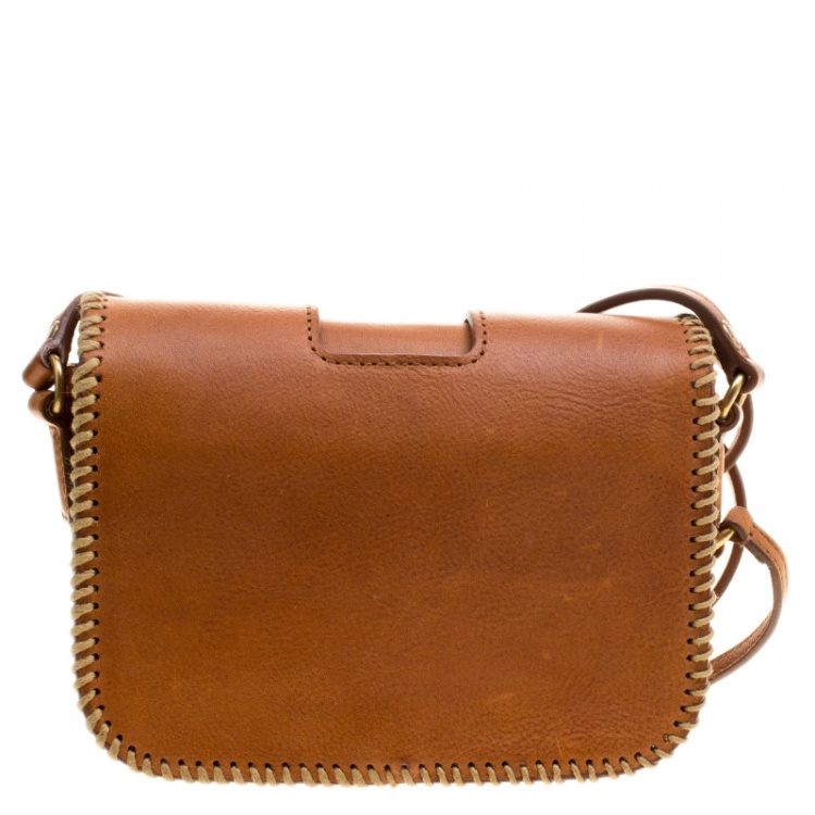 Pre Owned Saint Laurent Brown Leather Charlotte Toy Crossbody Bag
