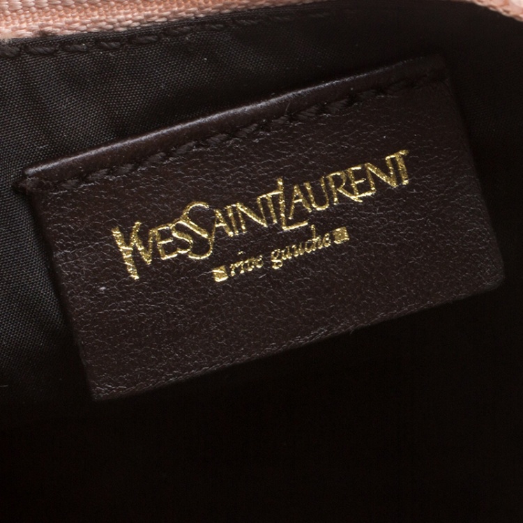 Pre Owned Saint Laurent Beige Leather St.Tropez Shoulder Bag