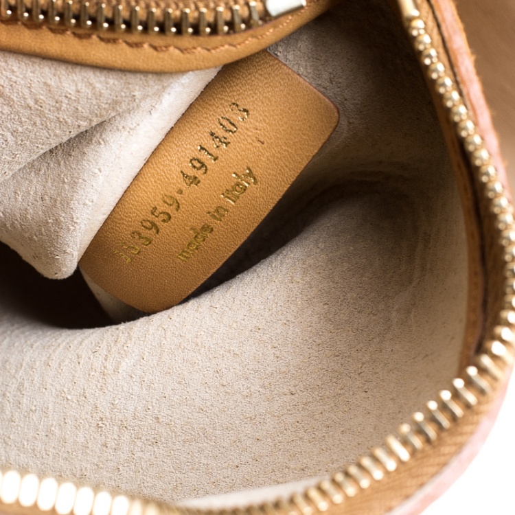Pre Owned Saint Laurent Camel Leather Muse Satchel
