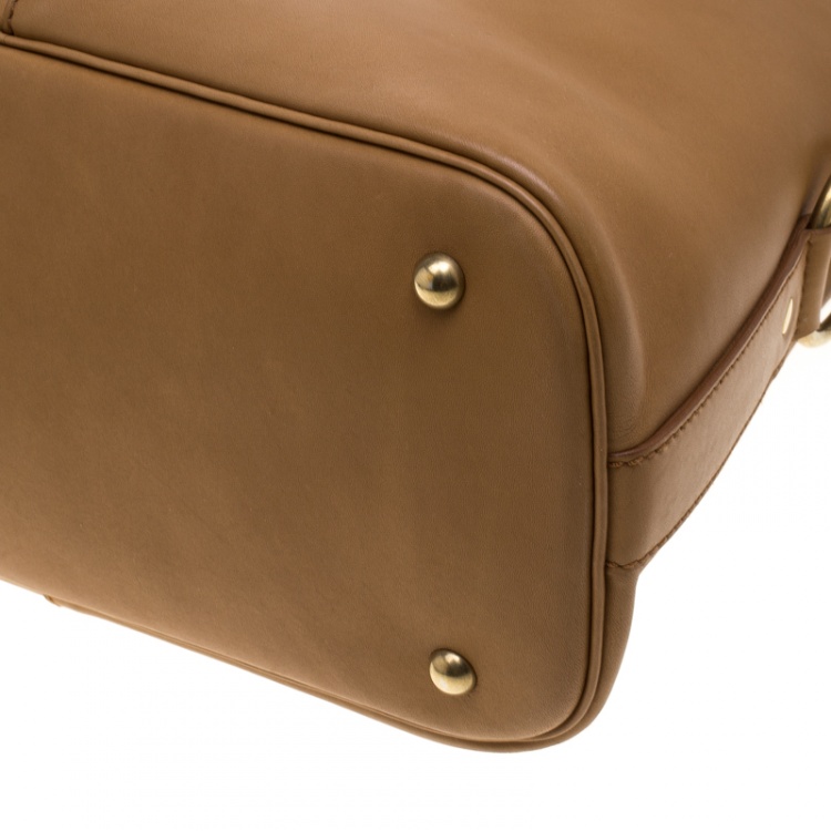 Pre Owned Saint Laurent Camel Leather Muse Satchel