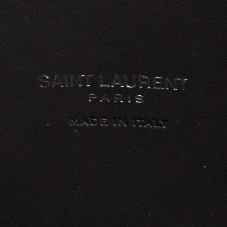 Pre Owned Saint Laurent Black Croc Embossed Leather Small Classic Sac De Jour Tote