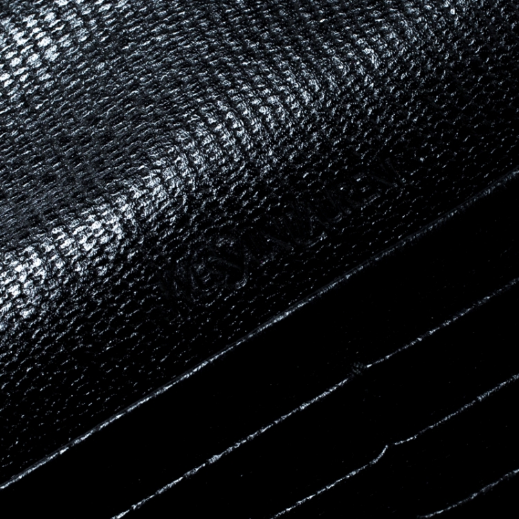Pre Owned Saint Laurent Black Leather Y Line Continental Wallet