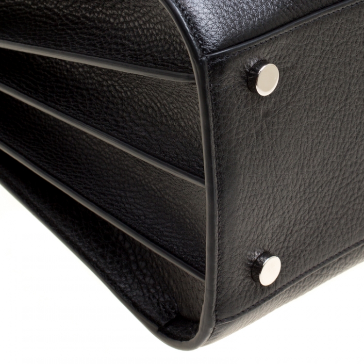 Pre Owned Saint Laurent Black Leather Small Classic Sac De Jour Top Handle Bag