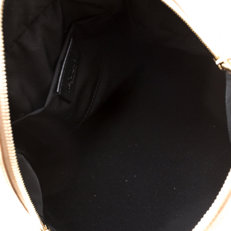 Pre Owned Saint Laurent Gold Leather Y Mail Mini Bag