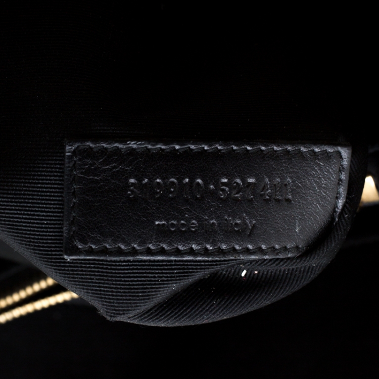 Pre Owned Saint Laurent Black Leather Large Sac De Jour Tote