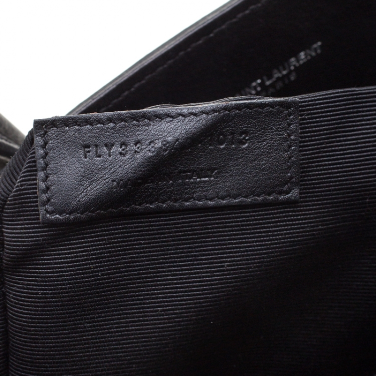 Pre Owned Saint Laurent Black Studded Leather Small Classic Sac De Jour Tote