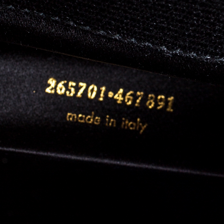 Pre Owned Saint Laurent Black Leather Large Chyc Clutch
