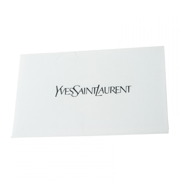Pre Owned Saint Laurent Paris Dark Burgundy Leather Chyc Clutch