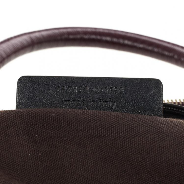 Pre Owned Yves Saint Laurent Purple Patent Majorelle Medium Top Handle 