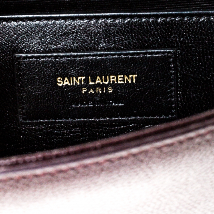 Pre Owned Saint Laurent Paris Burgundy Kate Clutch