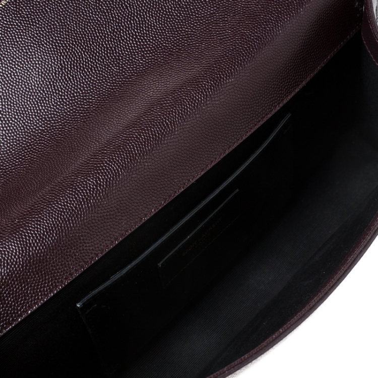Pre Owned Saint Laurent Paris Burgundy Kate Clutch