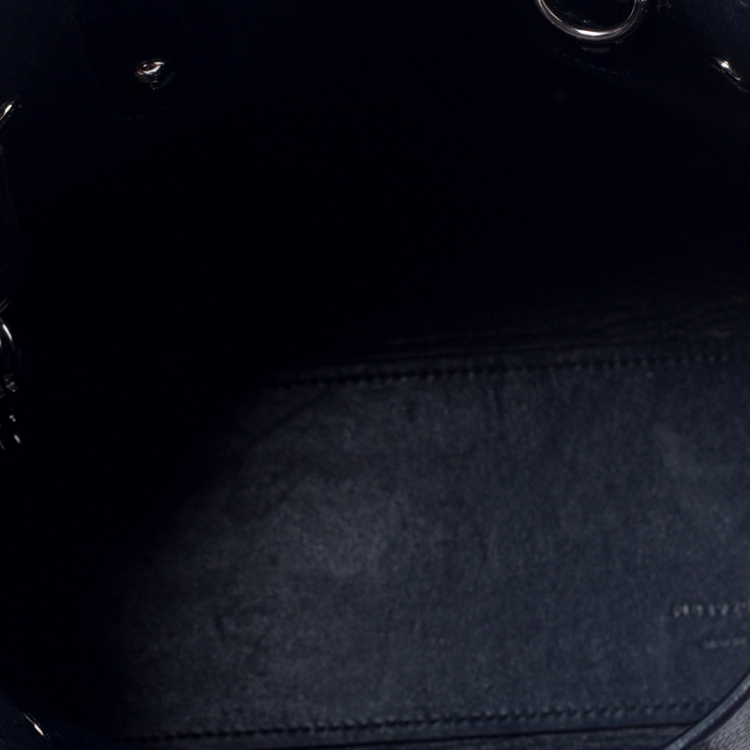 Pre Owned Saint Laurent Navy Blue Leather Nano Classic Sac De Jour Tote