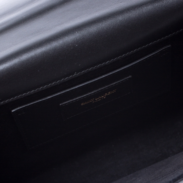 Pre Owned Saint Laurent Black Leather Kate Tassel Shoulder Bag