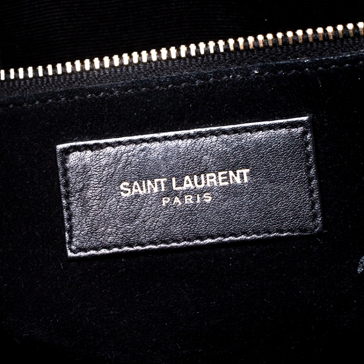Pre Owned Saint Laurent Black Leather Small Classic Sac De Jour Tote