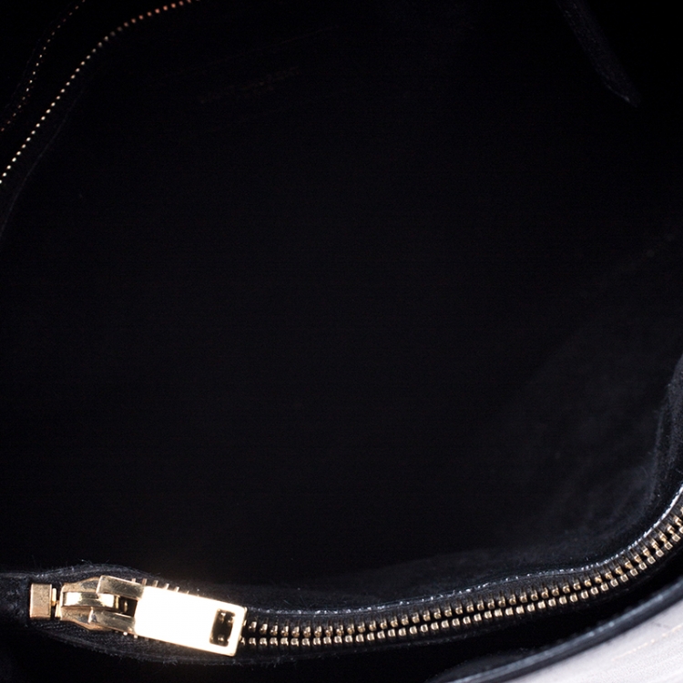 Pre Owned Saint Laurent Black Leather Small Classic Sac De Jour Tote