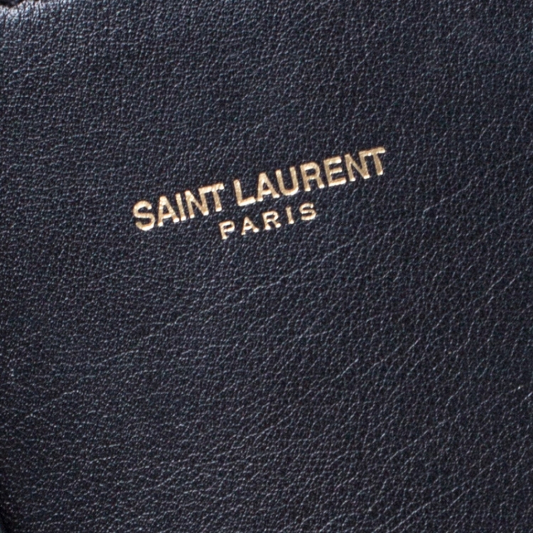 Pre Owned Saint Laurent Black Leather Small Classic Sac De Jour Tote