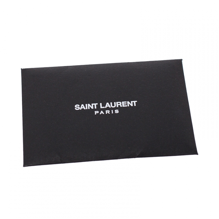 Pre Owned Saint Laurent Black Matelasse Leather Cassandre Shopper Tote