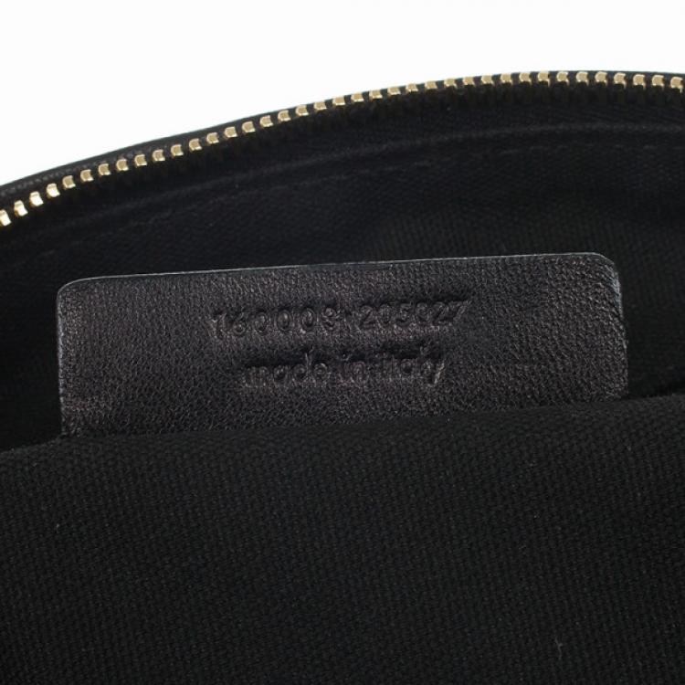 Pre Owned Yves Saint Laurent Light Blue Embroidered Boston Bag