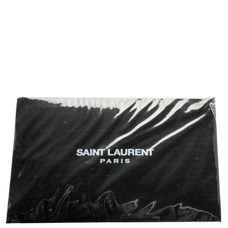 Pre Owned Saint Laurent Paris Burgundy Leather Small Cabas Ligne Y Tote