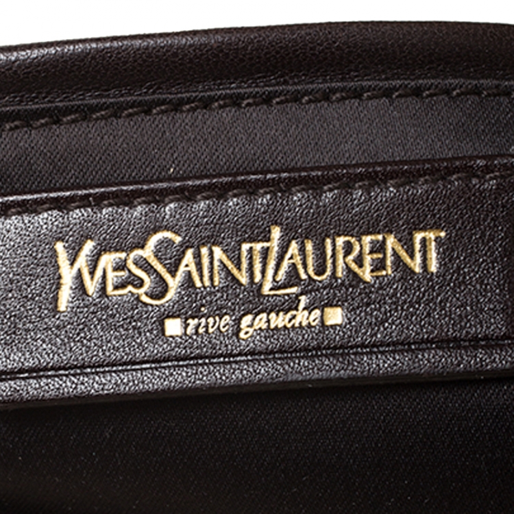 Pre Owned Saint Laurent Paris White/Brown Pony Hair Tote
