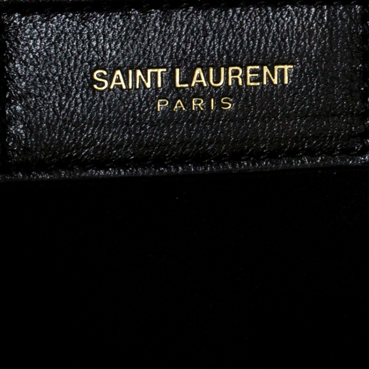 Pre Owned Saint Laurent Neon Green Leather Small Classic Sac De Jour Tote