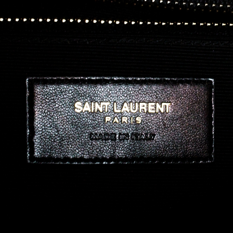Pre Owned Saint Laurent Burgundy Matelasse Leather Large Cassandre Flap Bag