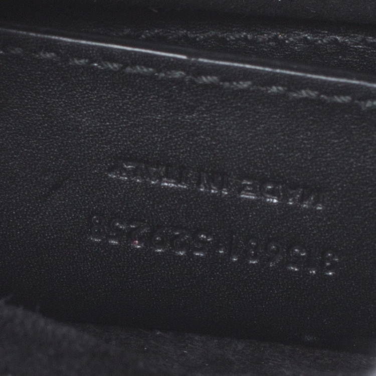 Pre Owned Saint Laurent Paris Black Leather Small Studded Betty Flap Bag 