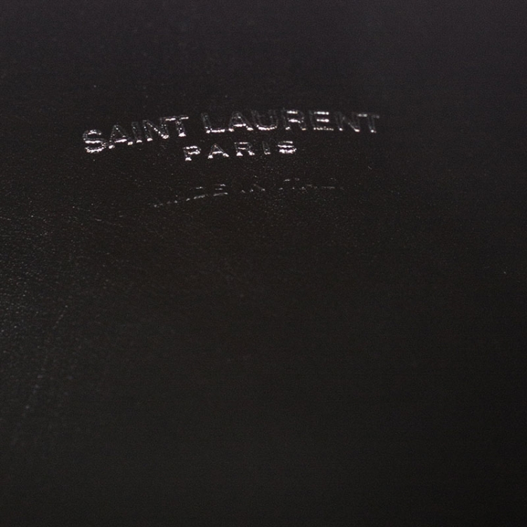 Pre Owned Saint Laurent Black Leather Nano Classic Sac De Jour Tote