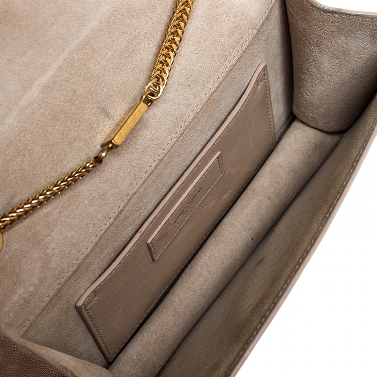 Pre Owned Saint Laurent Paris Beige Leather Betty Crossbody Bag